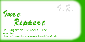 imre rippert business card